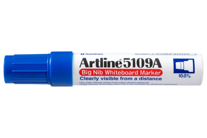 Artline 5109A Whiteboard Marker 10mm Chisel Tip Blue