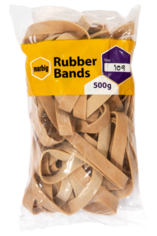 Marbig Rubber Band No. 109, 229mm x 16mm x 500gm