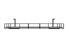 1-Tier Wire Basket Cable Tray, 950mm, BLACK