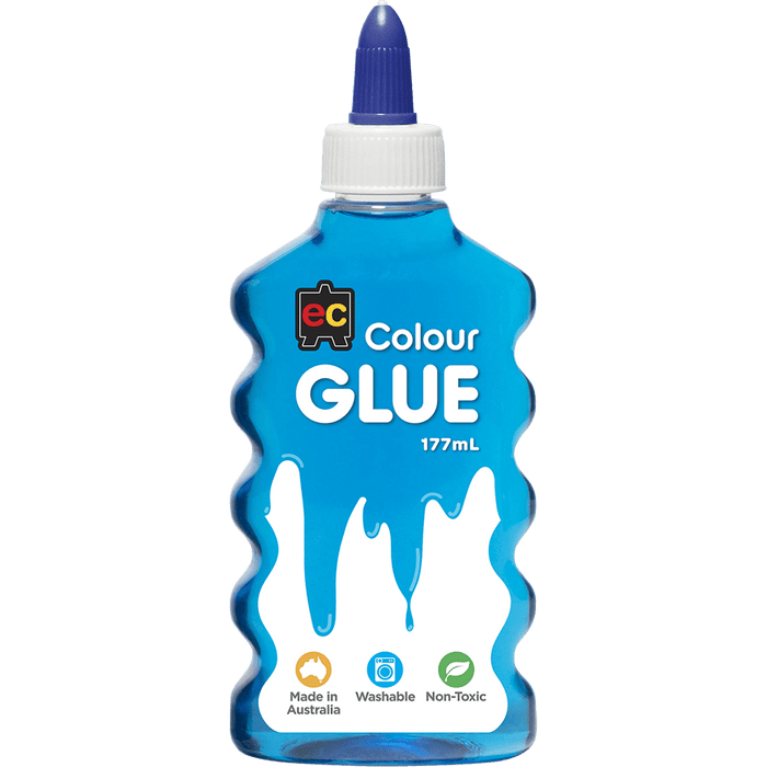 EC Coloured Glue 177ml Blue CX228034