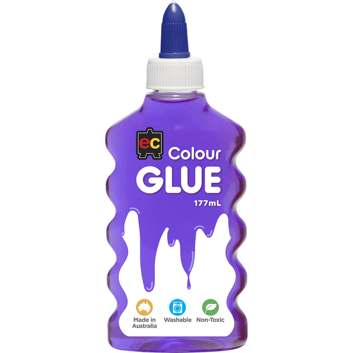 EC Coloured Glue 177ml Purple CX228036