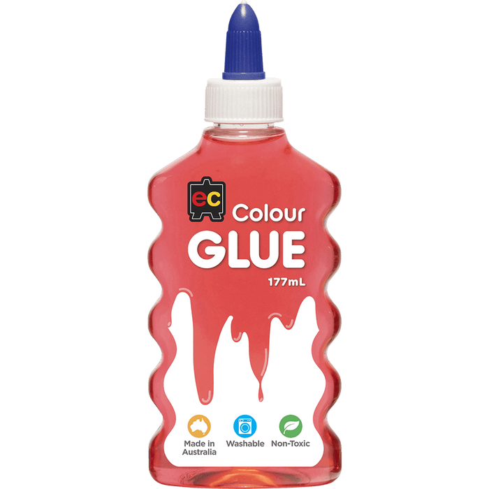 EC Coloured Glue 177ml Red CX228035