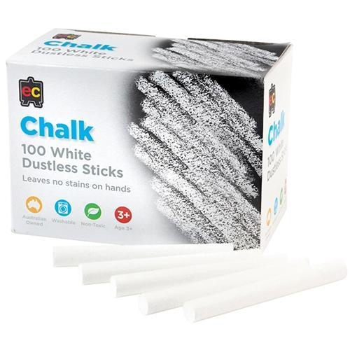 EC Dustless White Chalk 100's CX227695