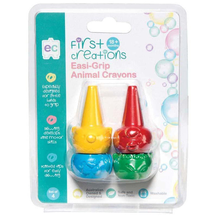 EC Easi-Grip Animal Crayons 4's Pack CX227930