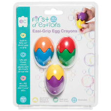 EC Easi-Grip Egg Crayons 3's Pack CX227932