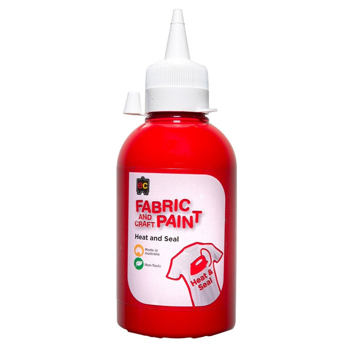 EC Fabric and Craft Paint Red 250ml CX555909