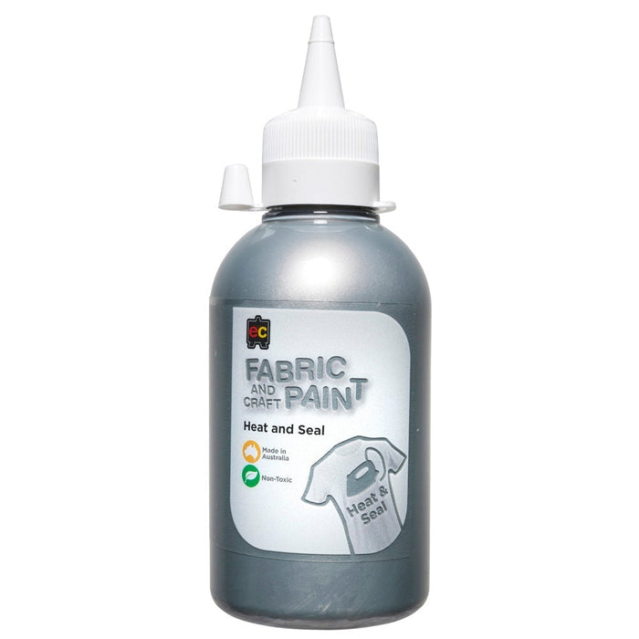 EC Fabric and Craft Paint Silver 250ml CX555916