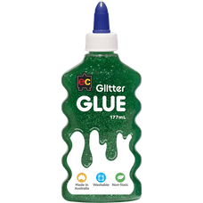 EC Glitter Glue 177ml Green CX228039
