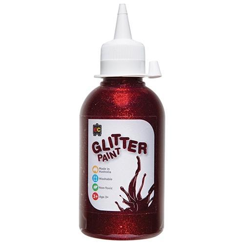 EC Glitter Paint 250ml - Red CX227506