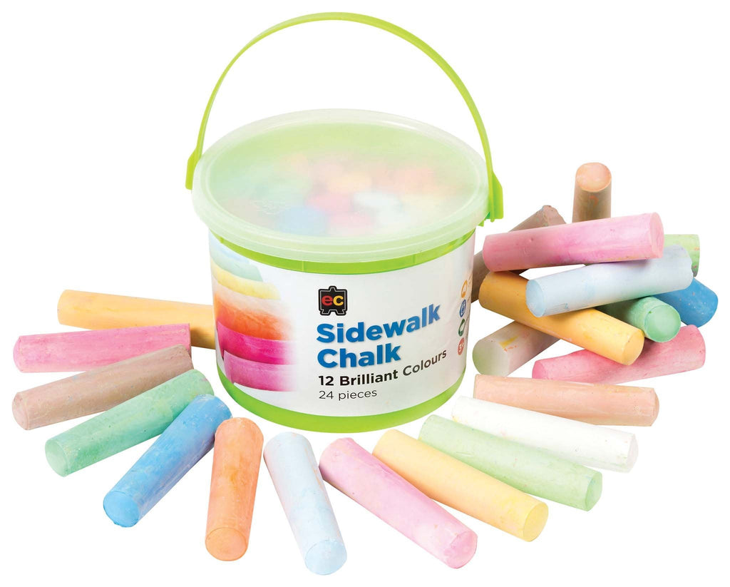 EC Sidewalk Coloured Chalk 24's | Chalk — Discount Office