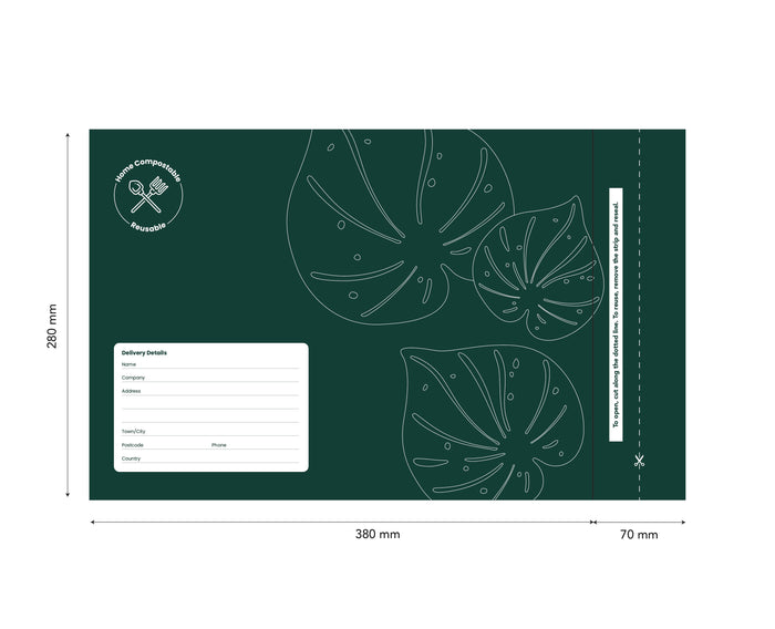 ECO Foolscap Compostable Courier Bags x 500's Pack ECECO-FOOLSCAPE