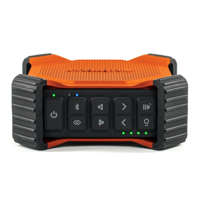 EcoXgear EcoEdge+ Waterproof Bluetooth Speaker, Compact, Rugged, RGB Party Lights, Orange, GDI-EXEGPL400 DSECXEEO
