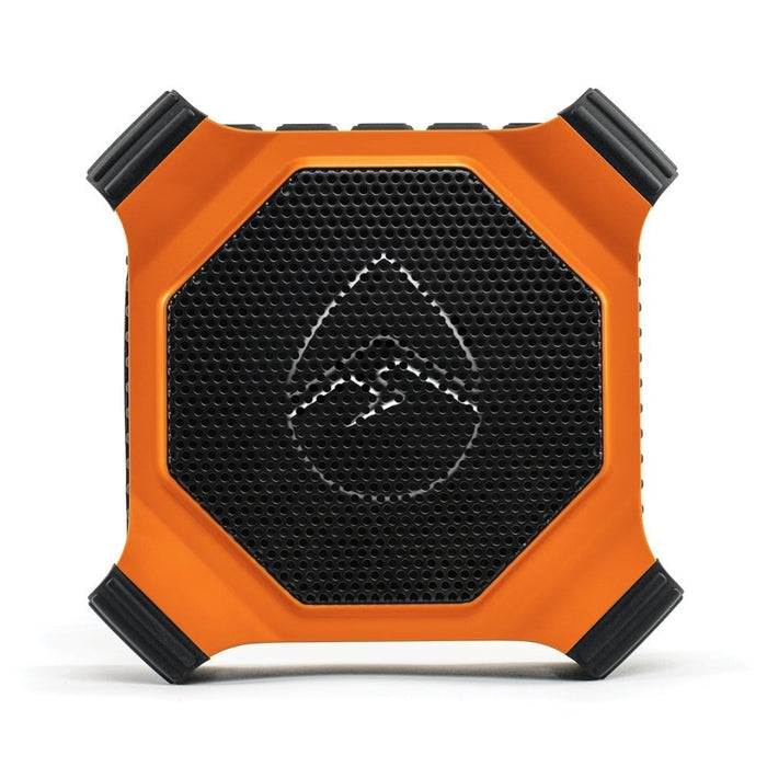 EcoXgear EcoEdge+ Waterproof Bluetooth Speaker, Compact, Rugged, RGB Party Lights, Orange, GDI-EXEGPL400 DSECXEEO