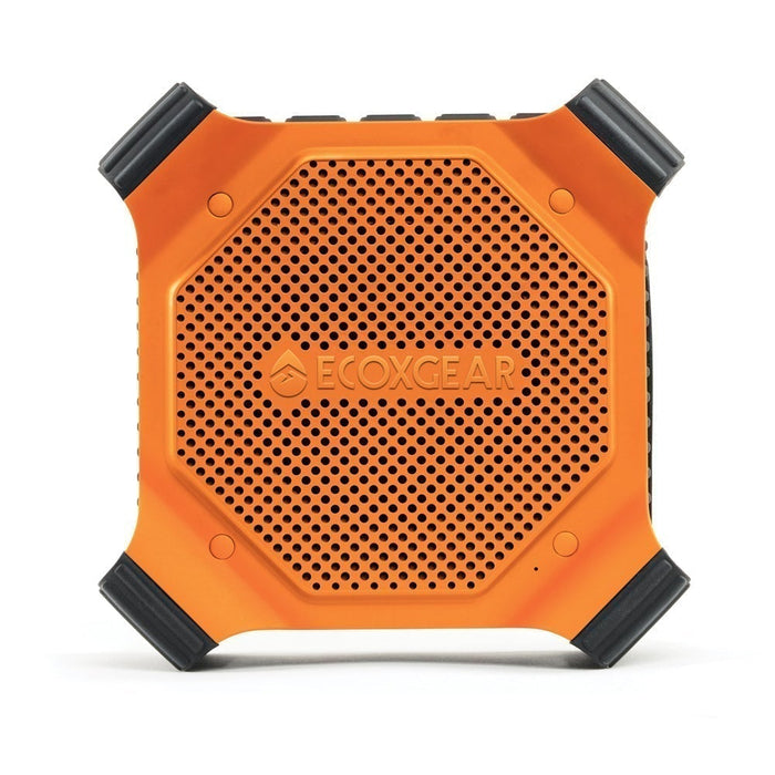 EcoXgear EcoEdge+ Waterproof Bluetooth Speaker, Compact, Rugged, RGB Party Lights, Orange, GDI-EXEGPL400 DSECXEEO