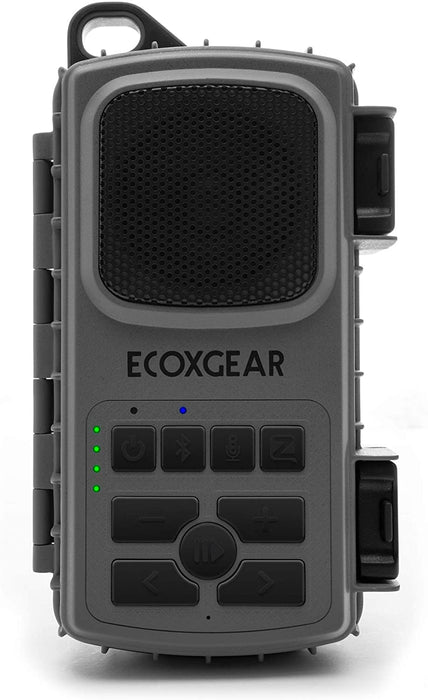 EcoXgear EcoExtreme 2 Floating Bluetooth Speaker with Waterproof Dry Storage for Smartphone, Grey DSECXEX2G