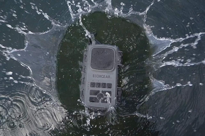 EcoXgear EcoExtreme 2 Floating Bluetooth Speaker with Waterproof Dry Storage for Smartphone, Grey DSECXEX2G