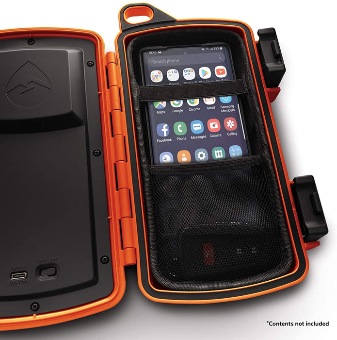 EcoXgear EcoExtreme 2 Floating Bluetooth Speaker with Waterproof Dry Storage for Smartphone, Orange DSECXEX2O