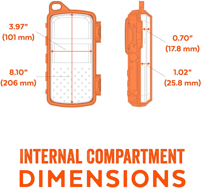 EcoXgear EcoExtreme 2 Floating Bluetooth Speaker with Waterproof Dry Storage for Smartphone, Orange DSECXEX2O