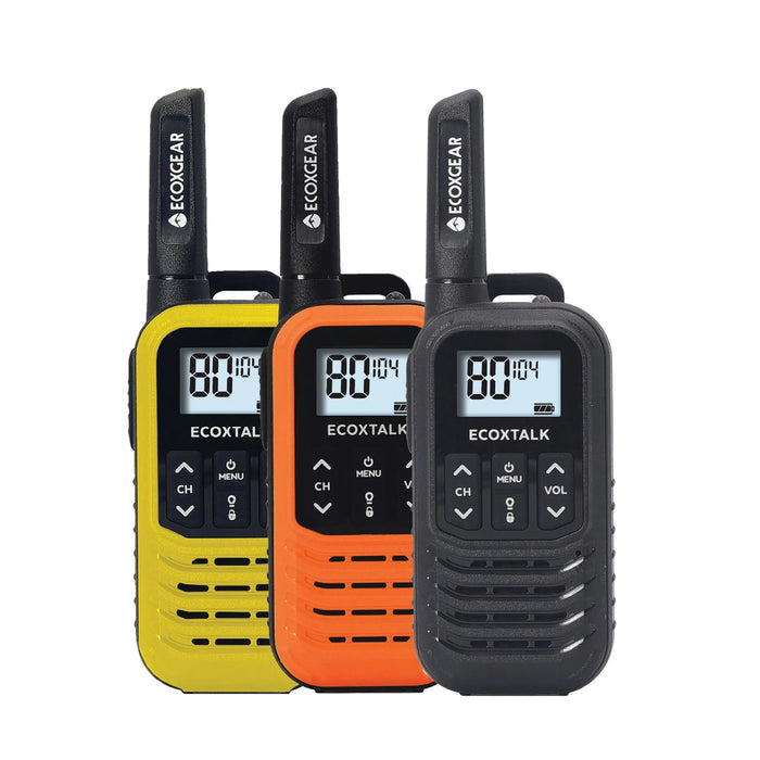 Ecoxgear EcoX UHF 0.5W Handheld Radio, Pack of 3 DSECXG503