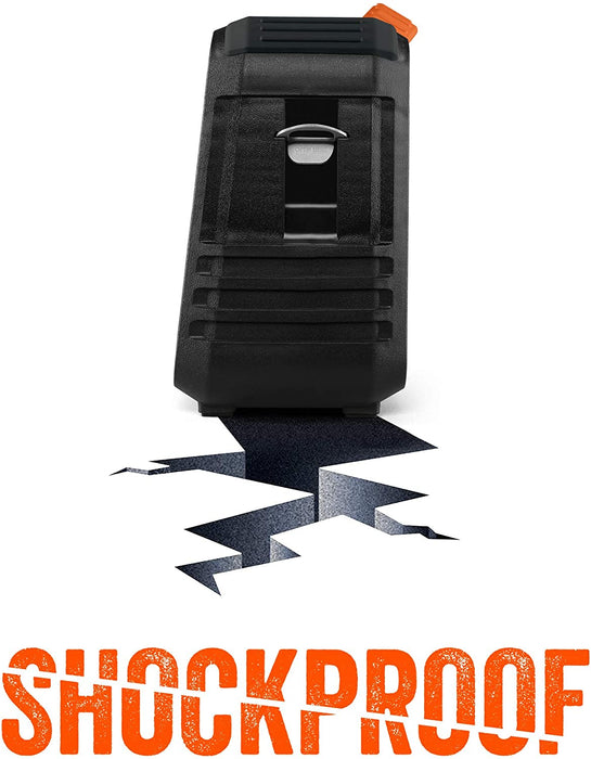 EcoXgear EcoXplorer Rugged Waterproof Shockproof Portable Bluetooth Speaker, AM/FM/Wireless, GDI-EXPLR100 Orange DSECXEXO