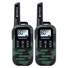 Ecoxgear Ecoxtalk 500mw Compact Handheld UHF Radio 3km Green Camo, 2’s Pack DSECXG502B