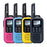 ECOXGEAR ECOXTALK EXG50 UHF CB Handheld Radios, 0.5W, 4's Pack, Black, Blue, Purple, Yellow DSECXG504