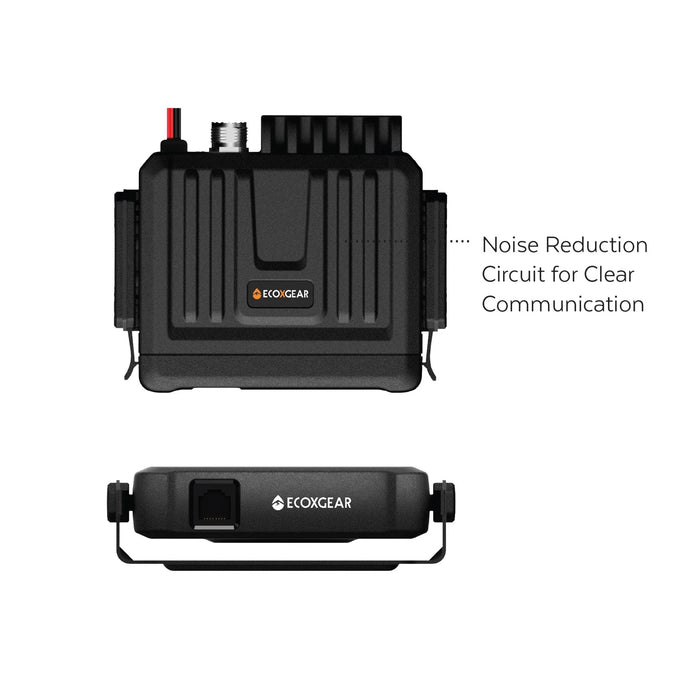 ECOXGEAR ECOXTALK Super Compact EXG3000-TPK 5.0W UHF CB Fixed Mount Radio DSECX3000TPK