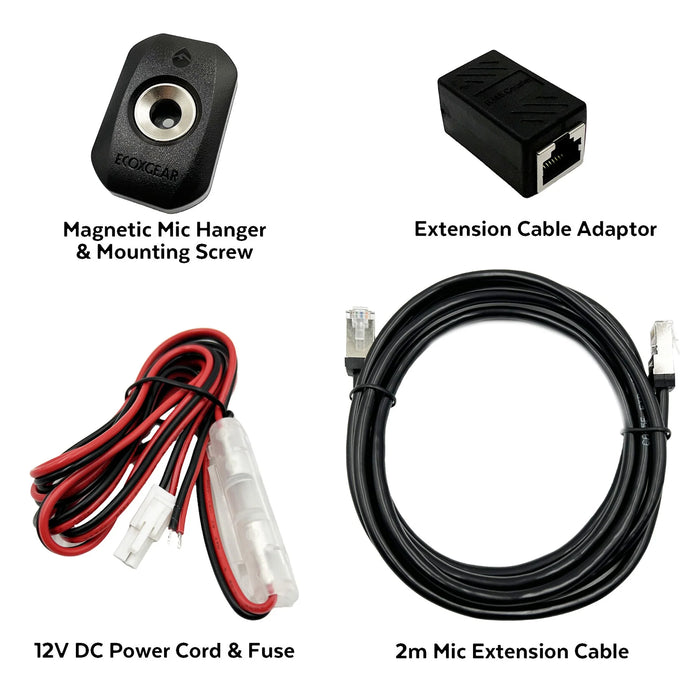 ECOXGEAR ECOXTALK Super Compact EXG3000-TPK 5.0W UHF CB Fixed Mount Radio DSECX3000TPK