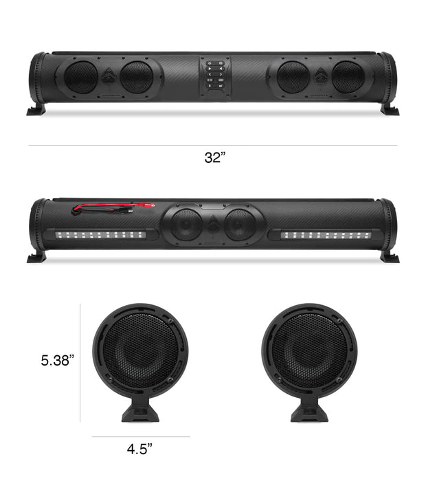 Ecoxgear SEDS32 SoundExtreme Waterproof Amplified Soundbar DSECXSE32