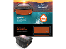 Ecoxgear Sol Jam - Solar Powered Stereo Sound Speaker DSECXSJ