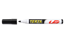 Texta Permanent Marker Bullet Tip Black 12's Pack