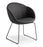 Eden Amelia Sled Base Black Visitor and Meeting Chair Keylargo Anthracite Fabric ED-AMELIASLDBLK-KEYANT