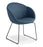 Eden Amelia Sled Base Black Visitor and Meeting Chair Keylargo Navy Fabric ED-AMELIASLDBLK-KEYNAV