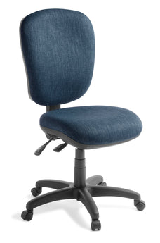 Eden Arena 200-2-lever Highback Ergonomic Chair Keylargo Navy Fabric ED-A200-KEYNAV