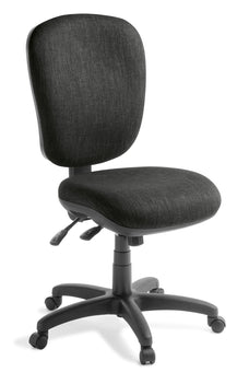 Eden Arena 3-lever Highback Ergonomic Chair Keylargo Ebony Fabric ED-A350-KEYEBO