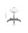 Eden Button Stool Height Adjustable, Black Vinyl ED-BUTTON-BLKVYL