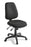 Eden Chorus 3-lever Highback Ergonomic Chair Keylargo Ebony Fabric ED-CHR350-KEYEBO