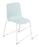 Eden Coco 4-Leg Meeting or Cafe Chair Light Blue / White ED-COCOLGWHT-LGTBLU