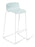 Eden Coco Sled Barstool Light Blue Shell / White Frame ED-COCOBRWHT-LGHTBLU