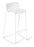 Eden Coco Sled Barstool White Shell / White Frame ED-COCOBRWHT-WHT