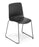 Eden Coco Sled Meeting or Cafe Chair Black / Black ED-COCOSLDBLK-BLK