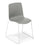 Eden Coco Sled Meeting or Cafe Chair Grey / White ED-COCOSLDWHT-GRY