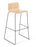 Eden Cruise Comtemporary Barstool, Natural Beech Shell ED-CRUBLKSLD-NAT