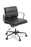 Eden Eames Replica Soft Pad, Mid Back, Black Frame Meeting Chair - Black Leather ED-EAMESSPMBBF-BLKLEA