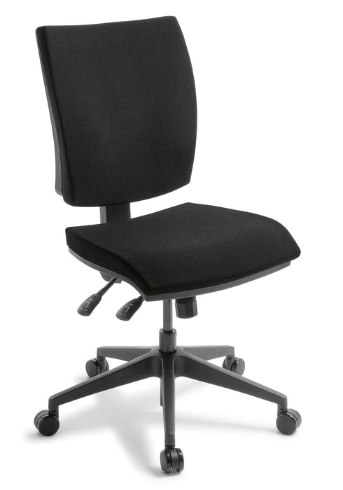 Eden Edge 3-lever Midback Ergonomic Office Chair None / Quantum Black fabric ED-EDGE3MB-QUABLK