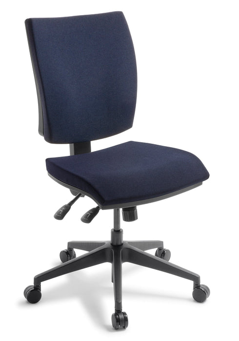 Eden Edge 3-lever Midback Ergonomic Office Chair None / Quantum Navy fabric ED-EDGE3MB-QUANAV