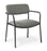 Eden FIT Visitor Stacker Chair, Black Frame, Charcoal Vinyl, Optional Arms, Standard, Plus & Bariatric Sizes