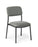 Eden FIT Visitor Stacker Chair, Black Frame, Charcoal Vinyl, Optional Arms, Standard, Plus & Bariatric Sizes