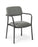 Eden FIT Visitor Stacker Chair, Black Frame, Charcoal Vinyl, Optional Arms, Standard, Plus & Bariatric Sizes