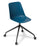 Eden Max 4-Star Swivel Meeting or Cafe Chair Classic Blue / Black ED-MXSTRBLK-BLUE